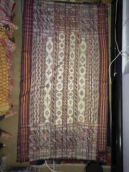 Early 20th C. Bhutanese silk Kira