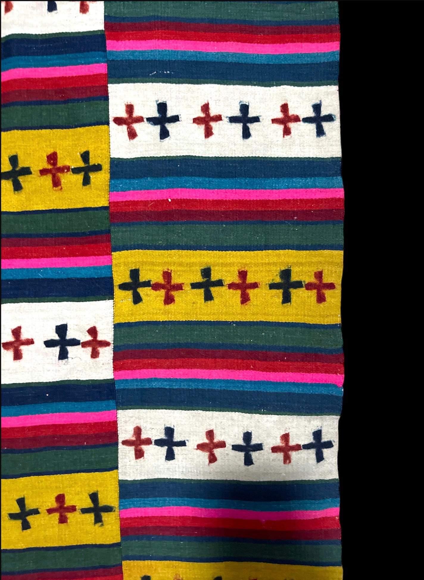 An antique finely woven Tibetan woolen fabric