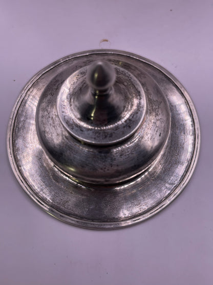 Antique silver Tibetan cup stand