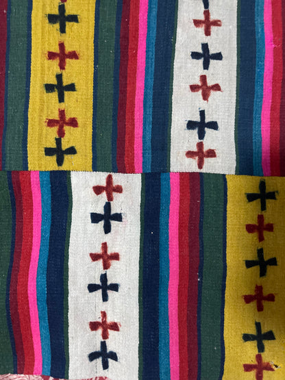 An antique finely woven Tibetan woolen fabric