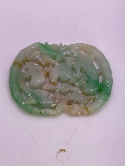Antique jadeite plaque