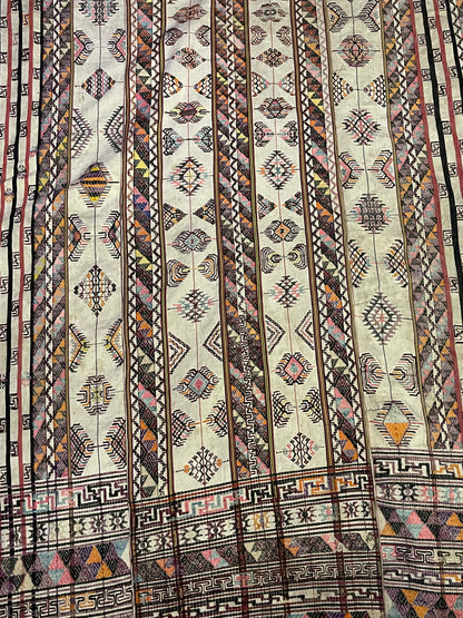 Early 20th C. Bhutanese silk Kira