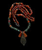 An antique carnelian necklace