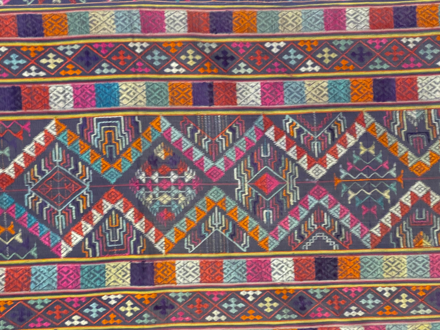 Mid 20th C. Bhutanese silk Kira