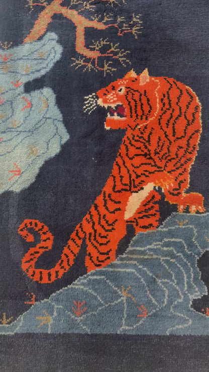 19th C./20th Century antique Tibetan khaden  rug
