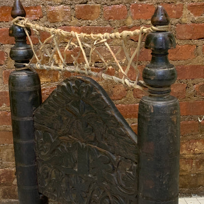 Low antique Indian chair