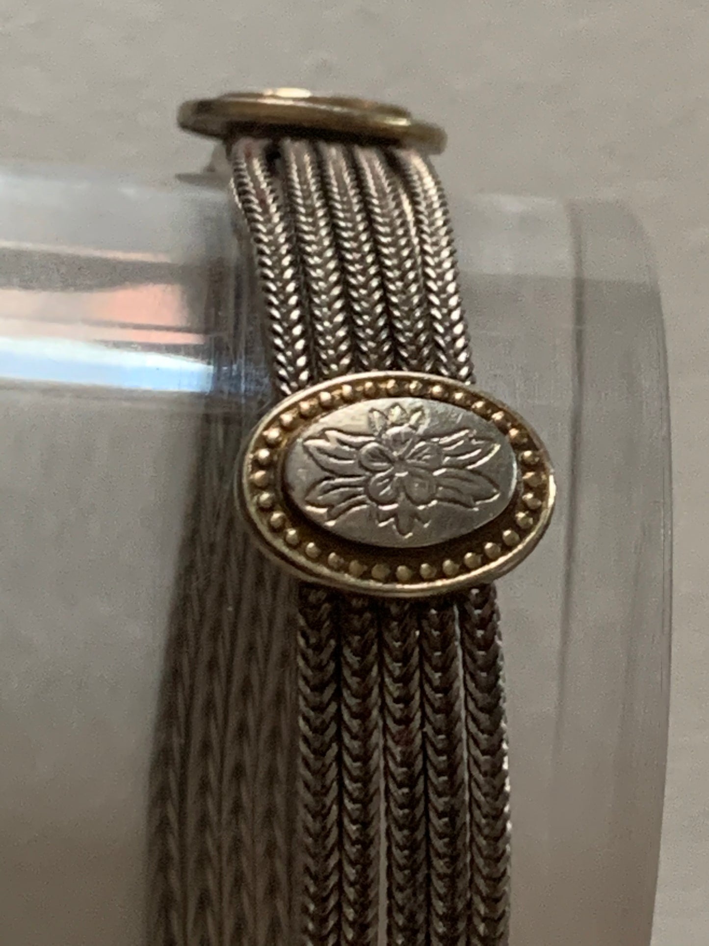 A vintage silver bracelet