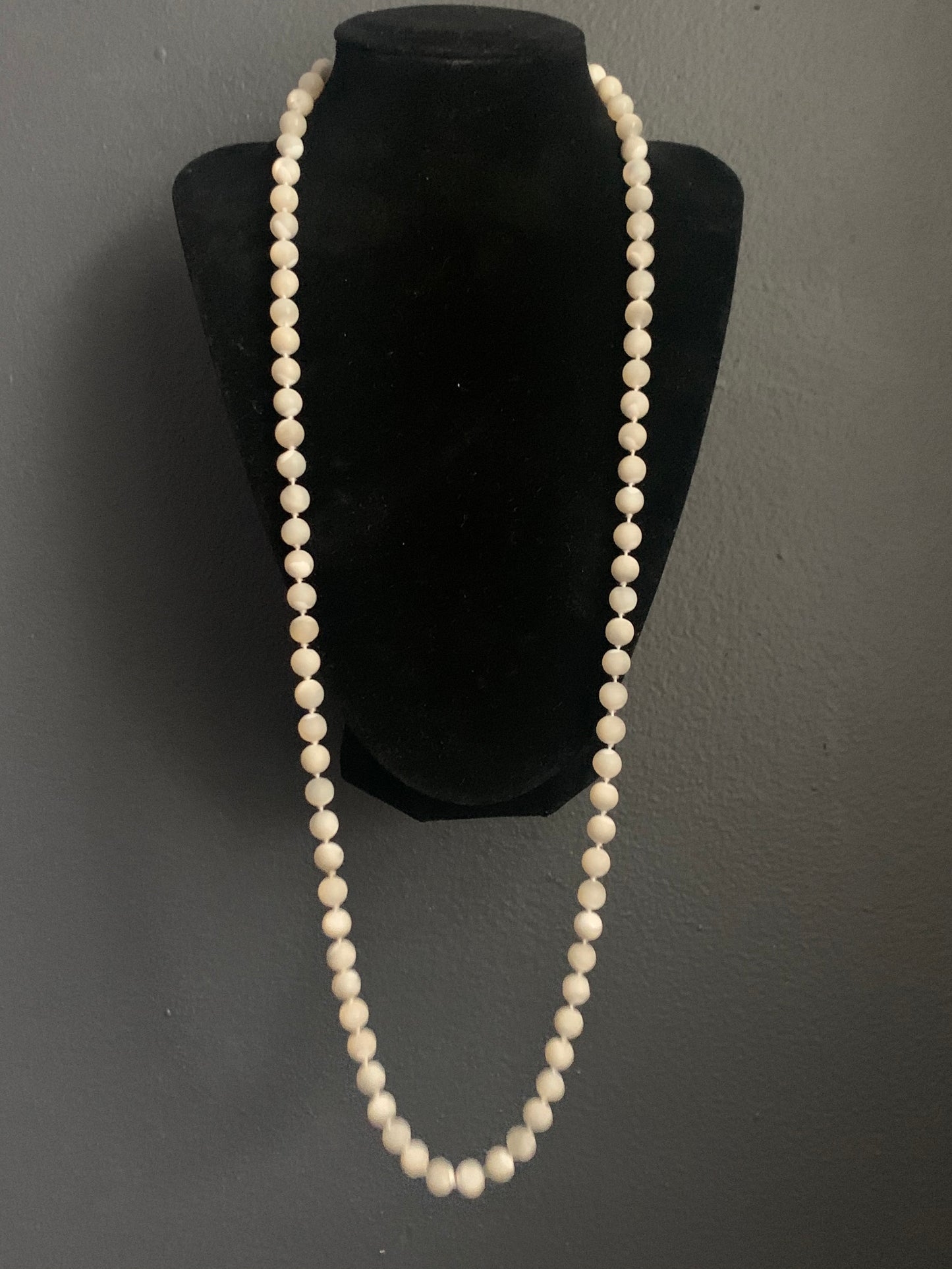 A mother of pearl necklace