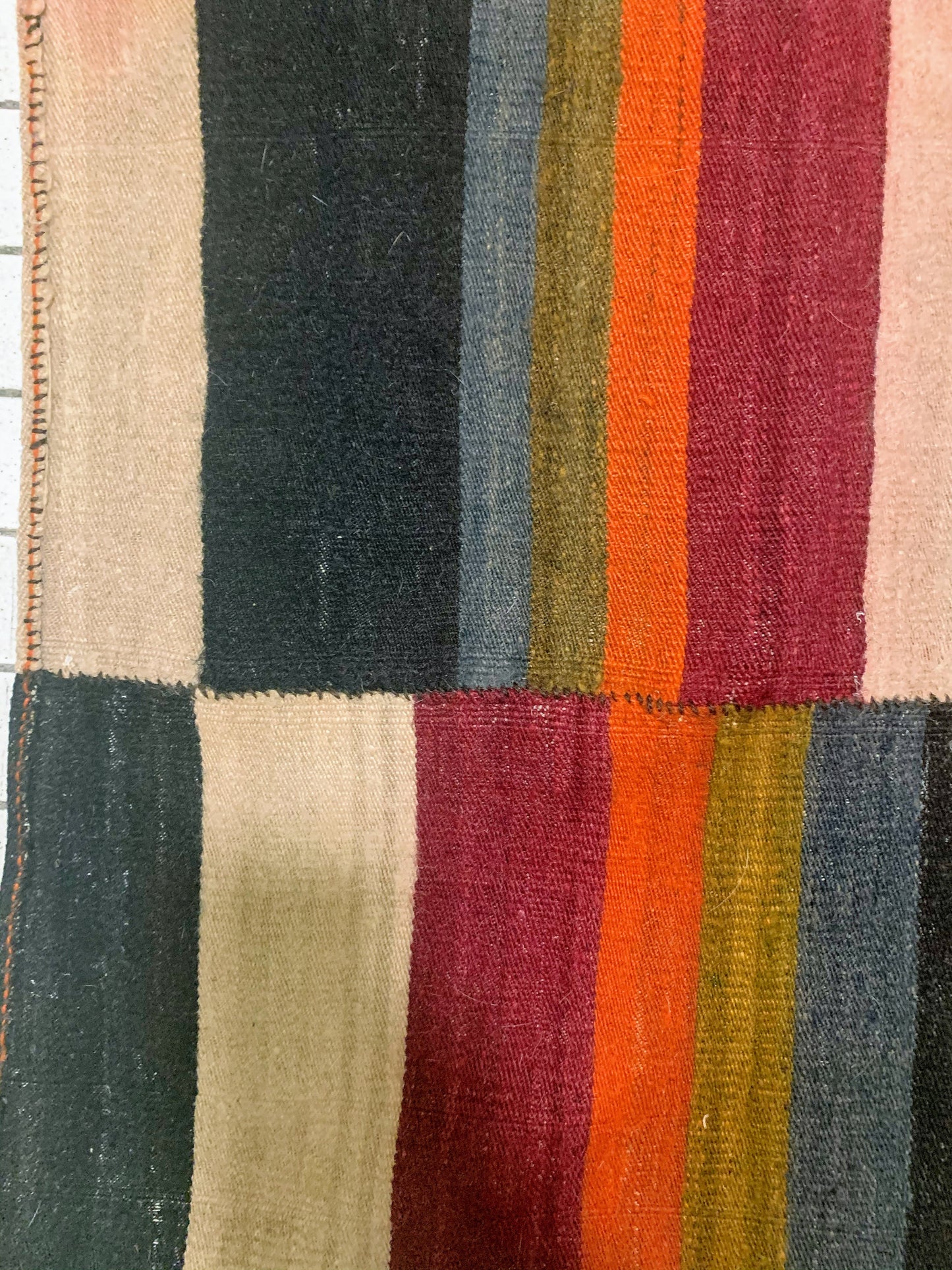 An antique Tibetan wool blanket