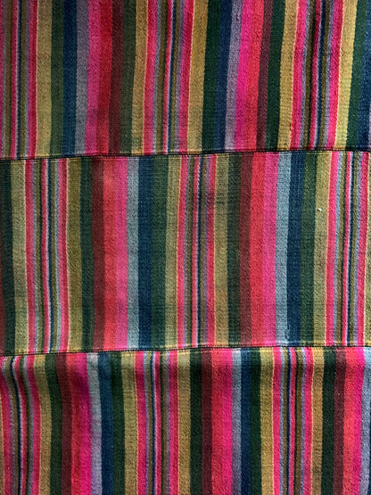 An antique Tibetan woman’s hand-woven, woolen apron - pangden.