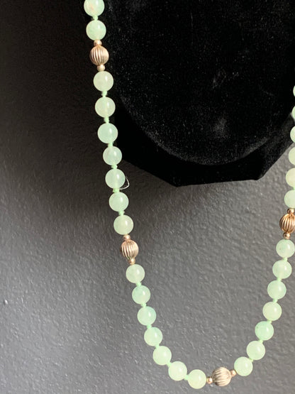 A jade necklace