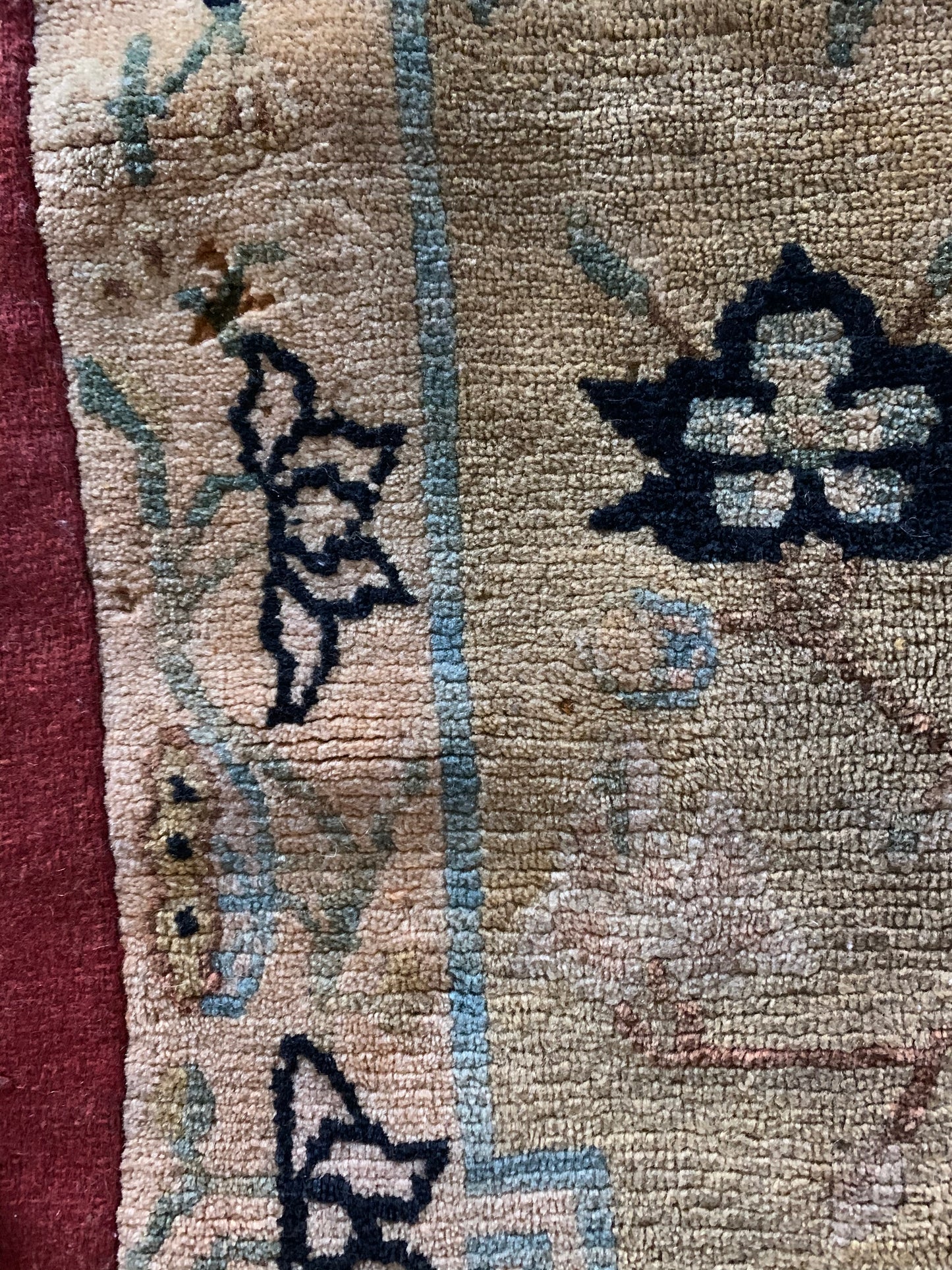 An antique Tibetan meditation rug