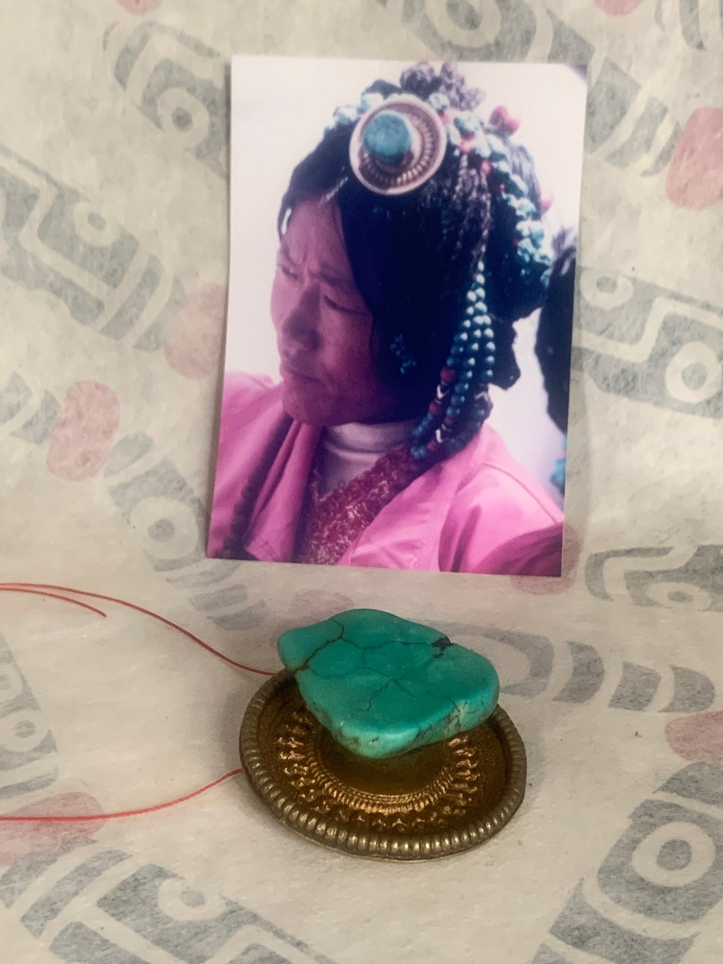 Turquoise hair ornament