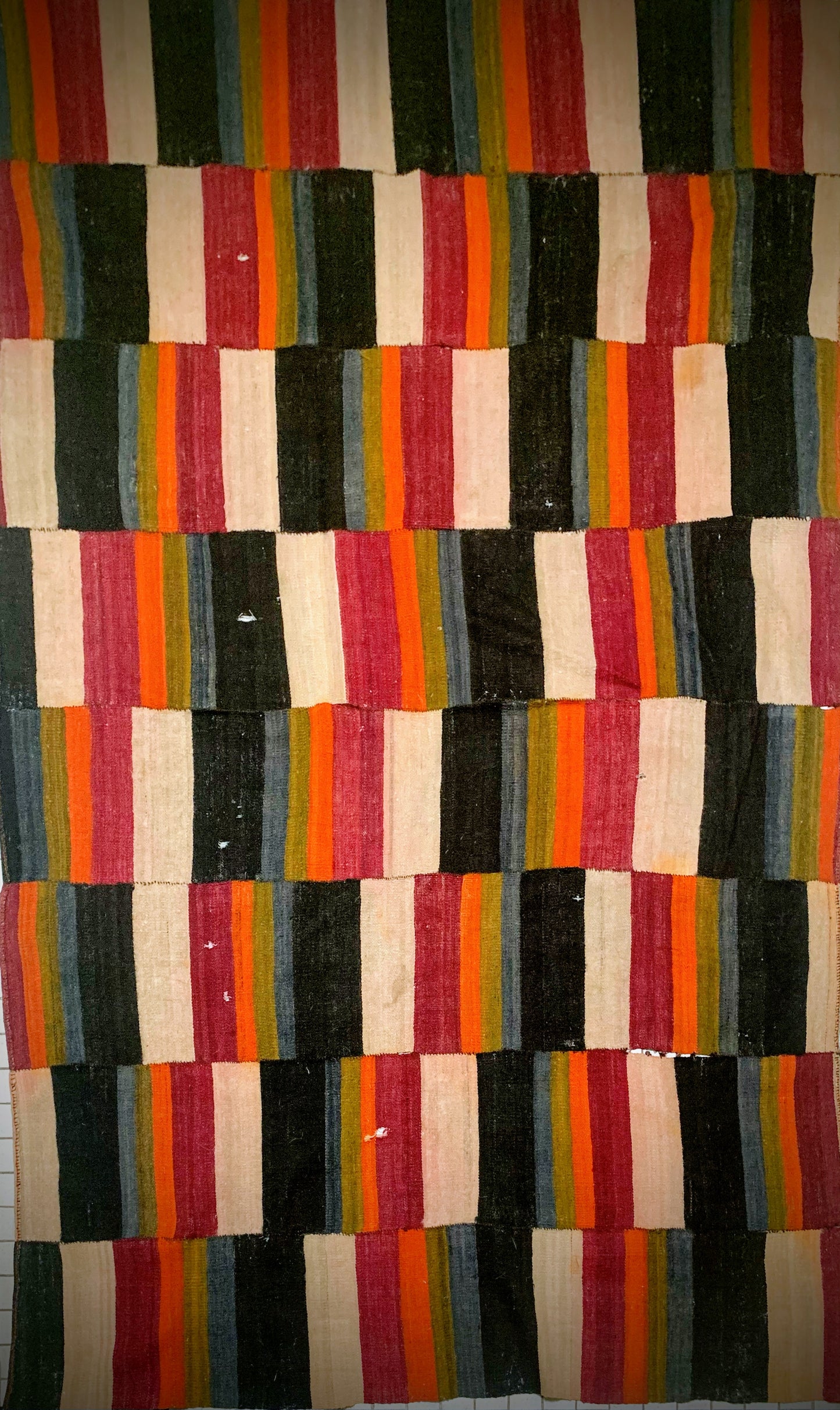 An antique Tibetan wool blanket