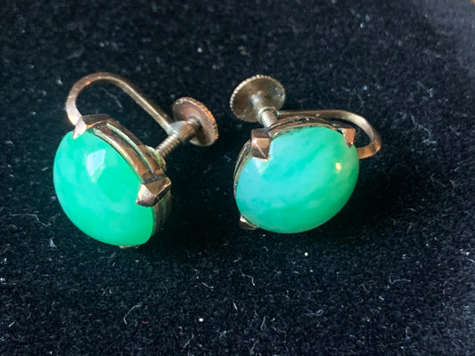 Jade ear rings