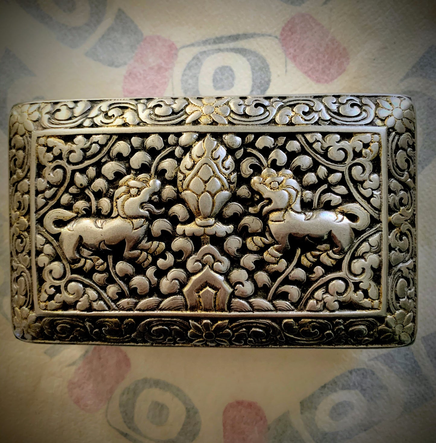 A Bhutanese betel nut box