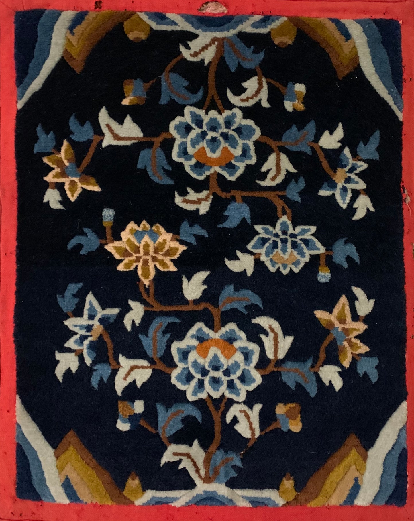 A vintage Tibetan meditation rug