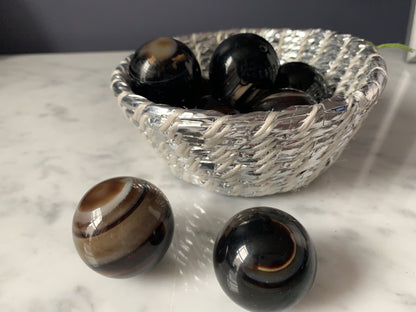 Banded agate beads