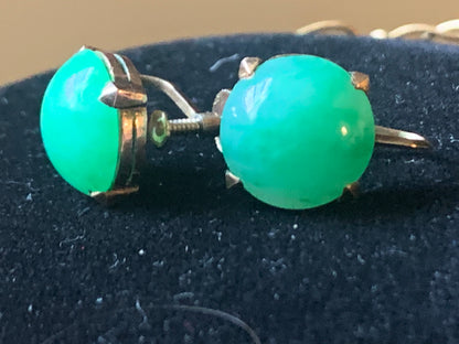 Jade ear rings