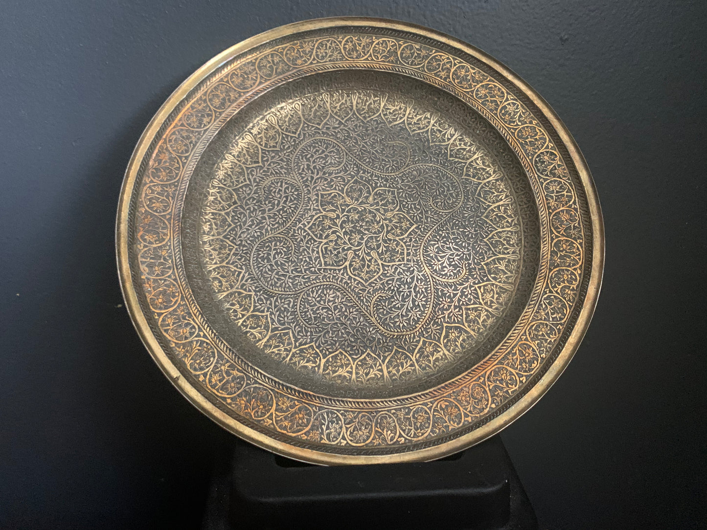 A silver plate