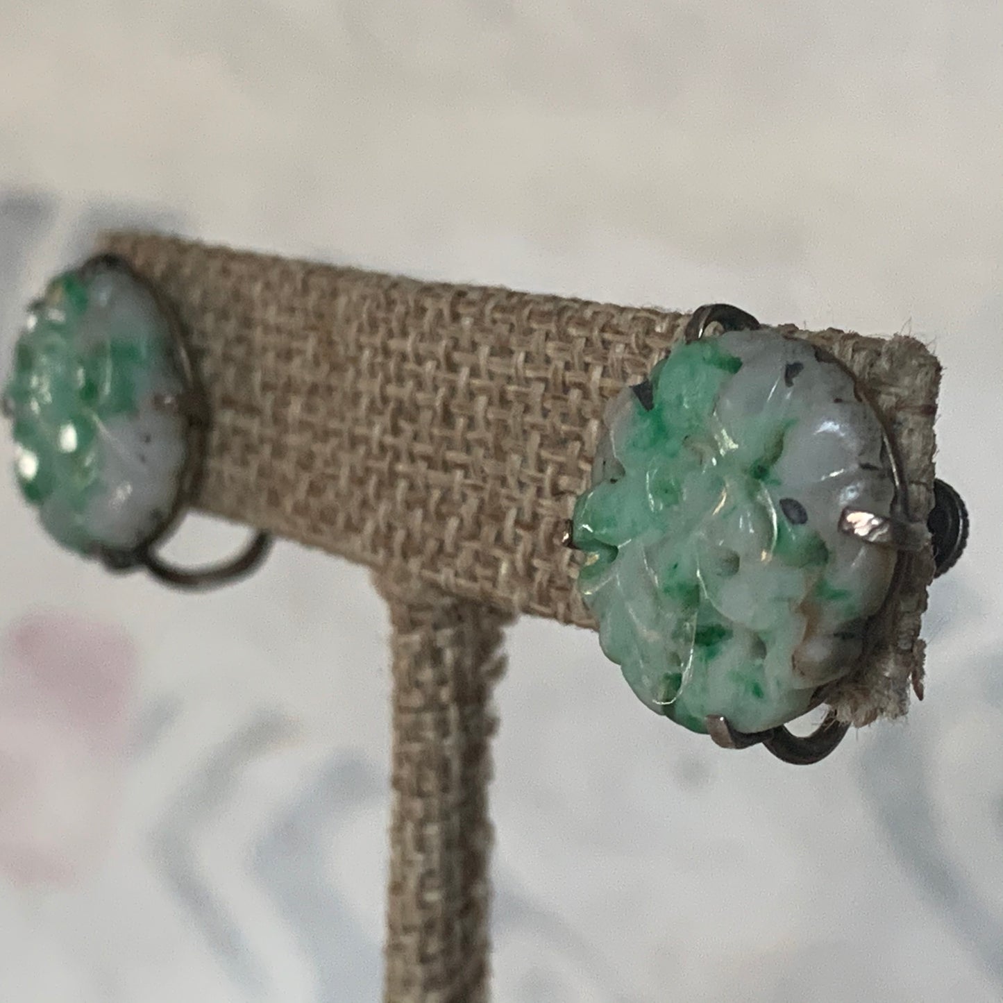 Jade ear rings