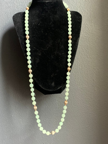 A jade necklace