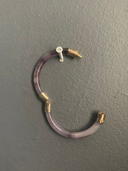 Lavender jade glass bangles