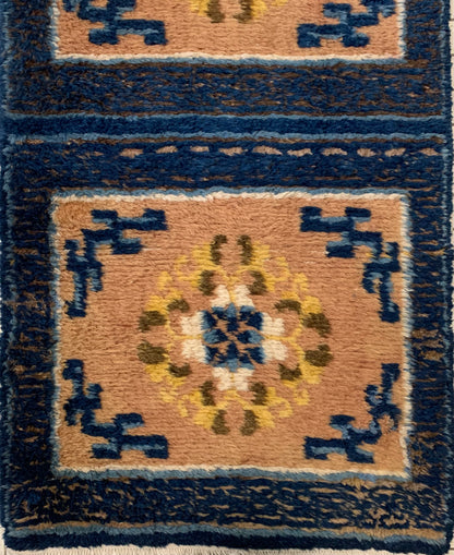 Antique Tibetan monastery rug