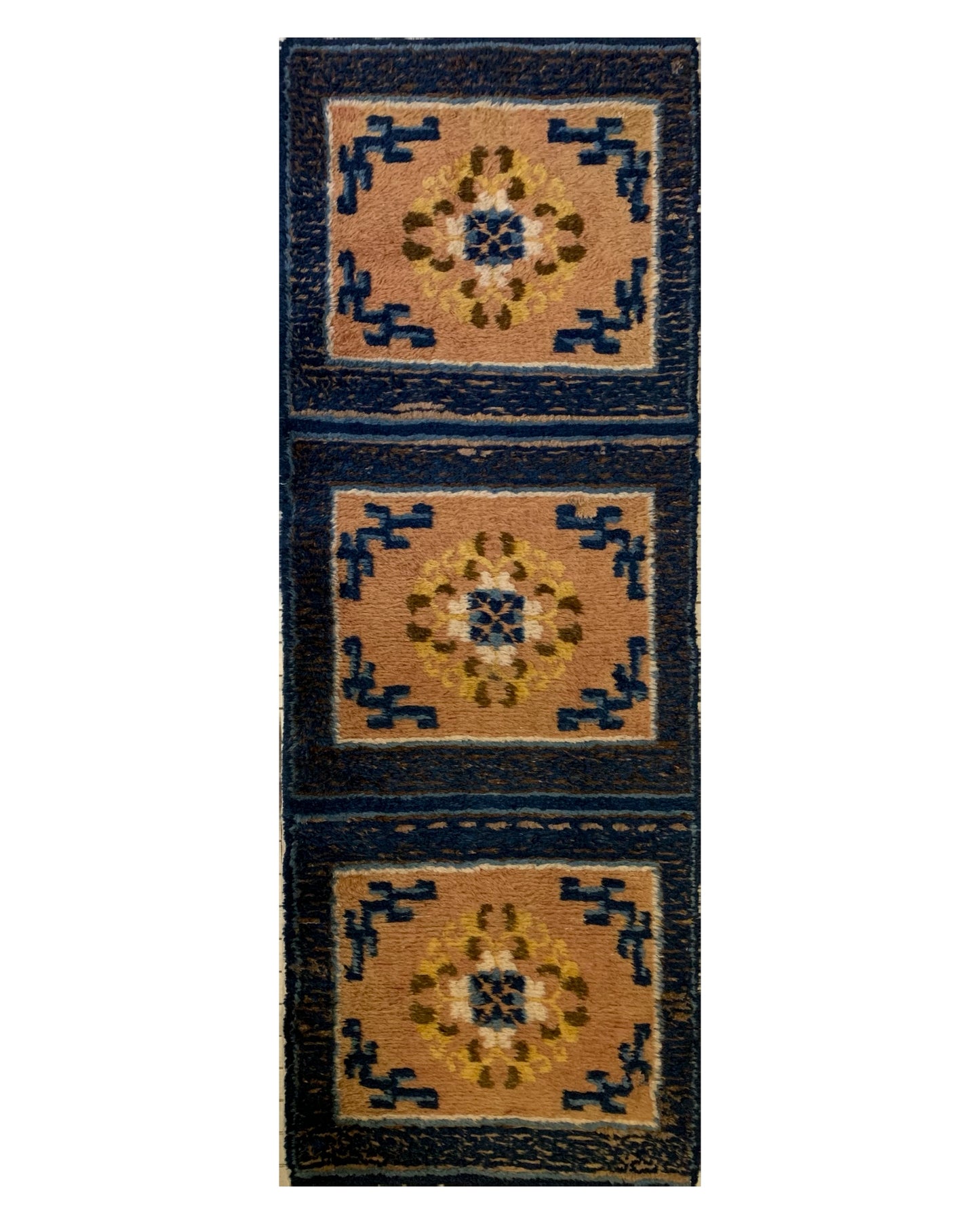 Antique Tibetan monastery rug