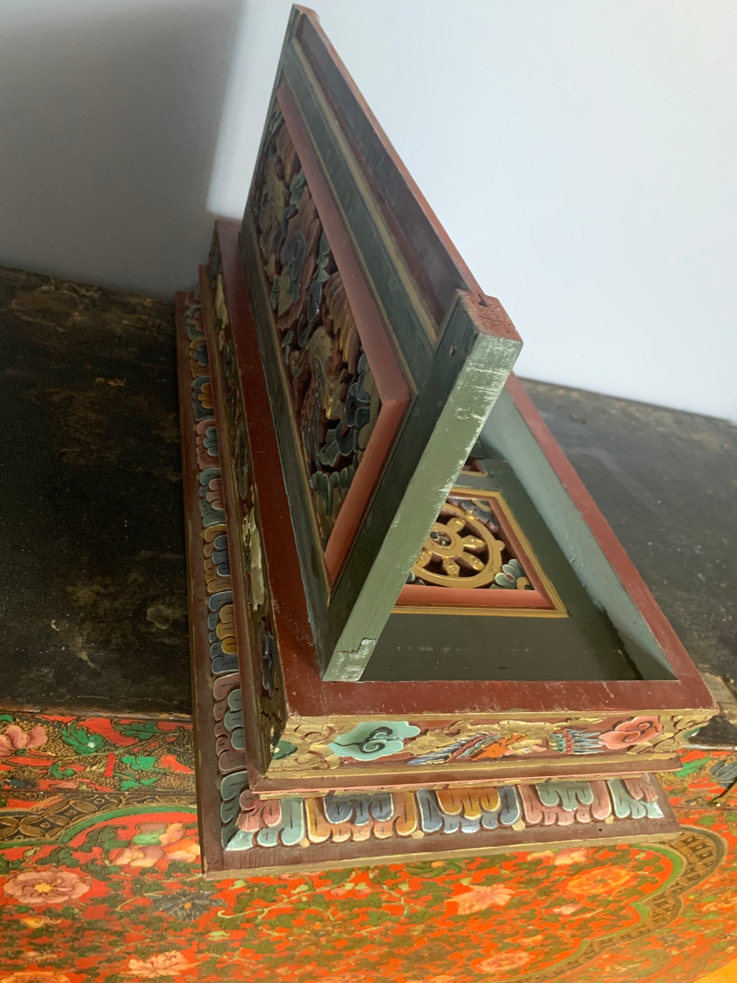 A vintage Tibetan meditation table