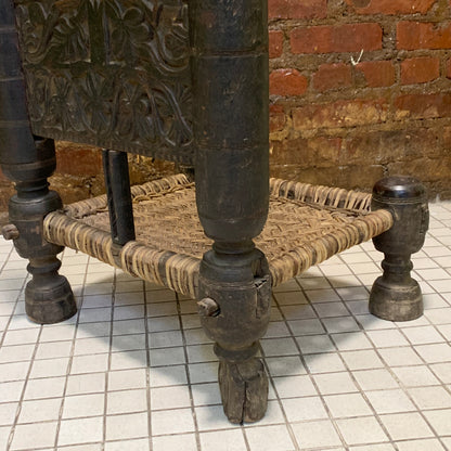 Low antique Indian chair