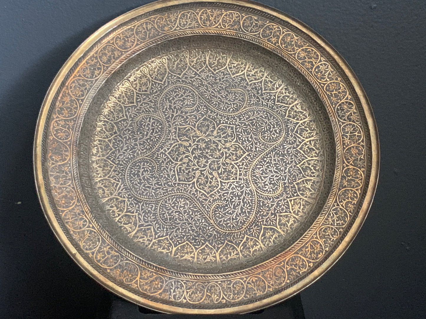 A silver plate