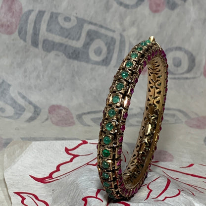 Antique gold bangle bracelet