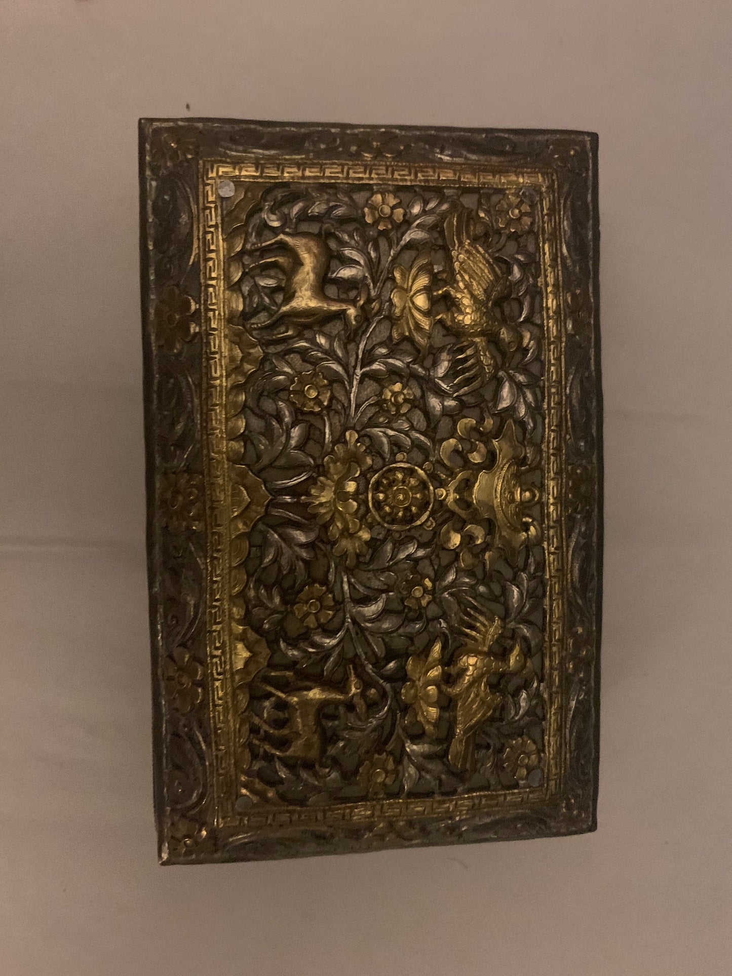 A Bhutanese silver box