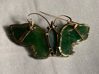 Jade -nephrite brooch