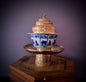 Vintage porcelain cup w/ silver cup stand