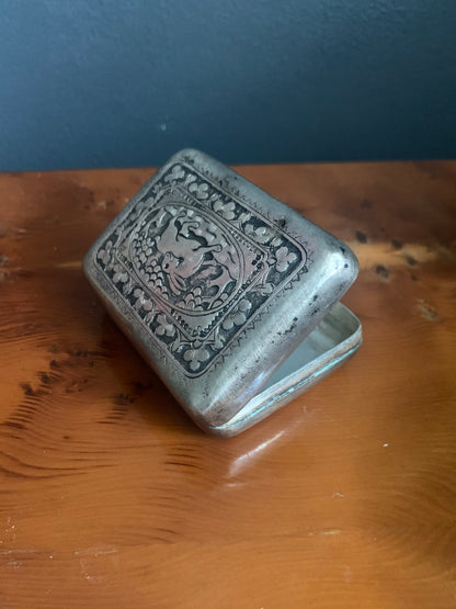 A silver box