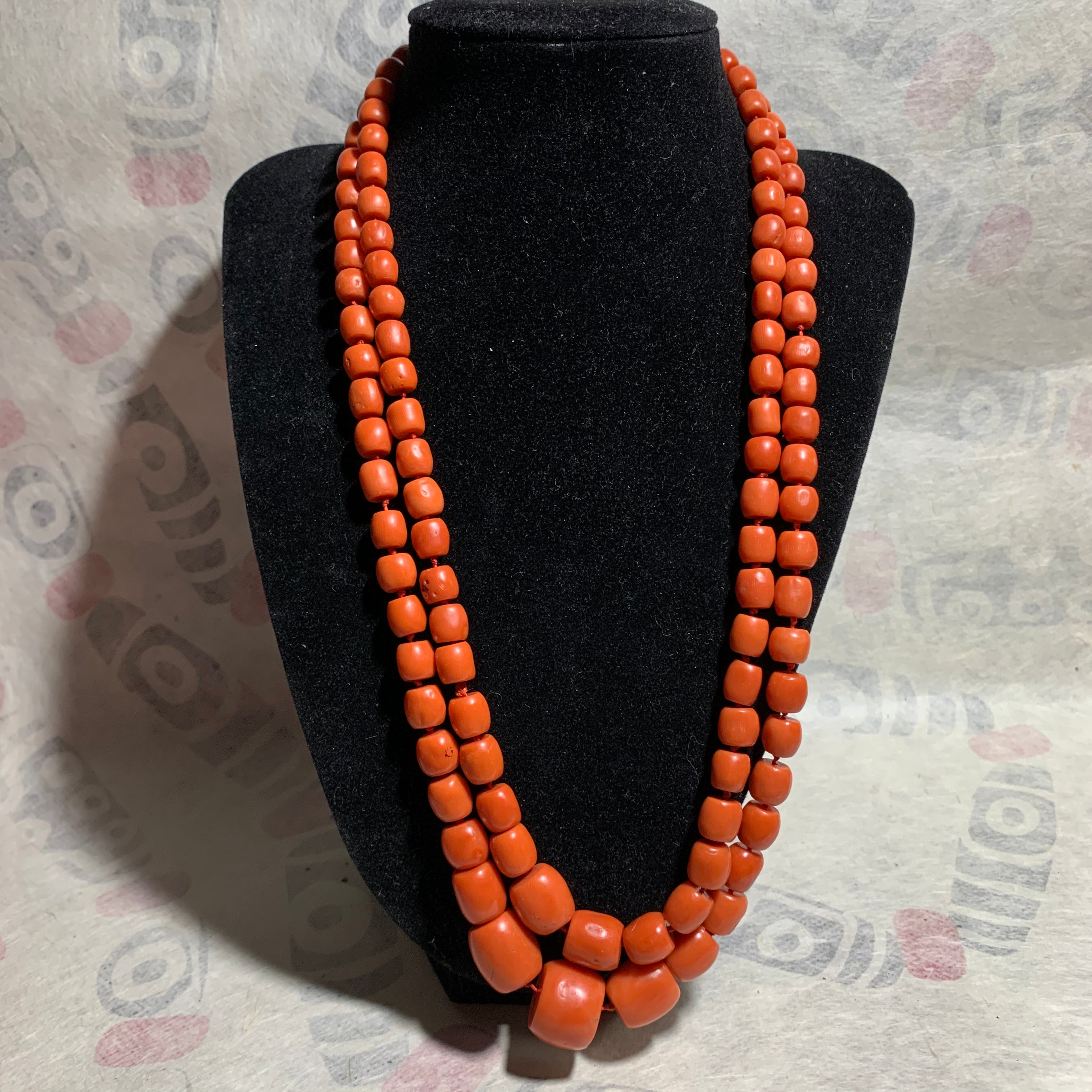 A Double Strand Antique Tibetan Coral Beads Necklace – Tibetan Keepsakes