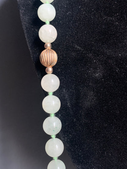 A jade necklace