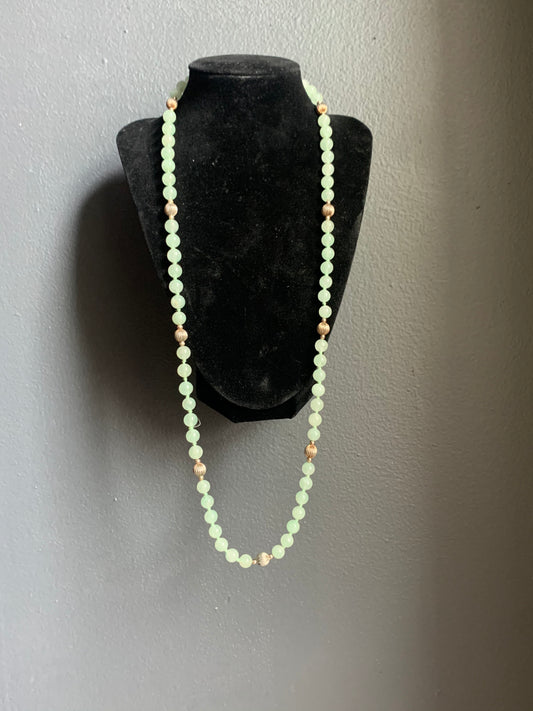 A jade necklace