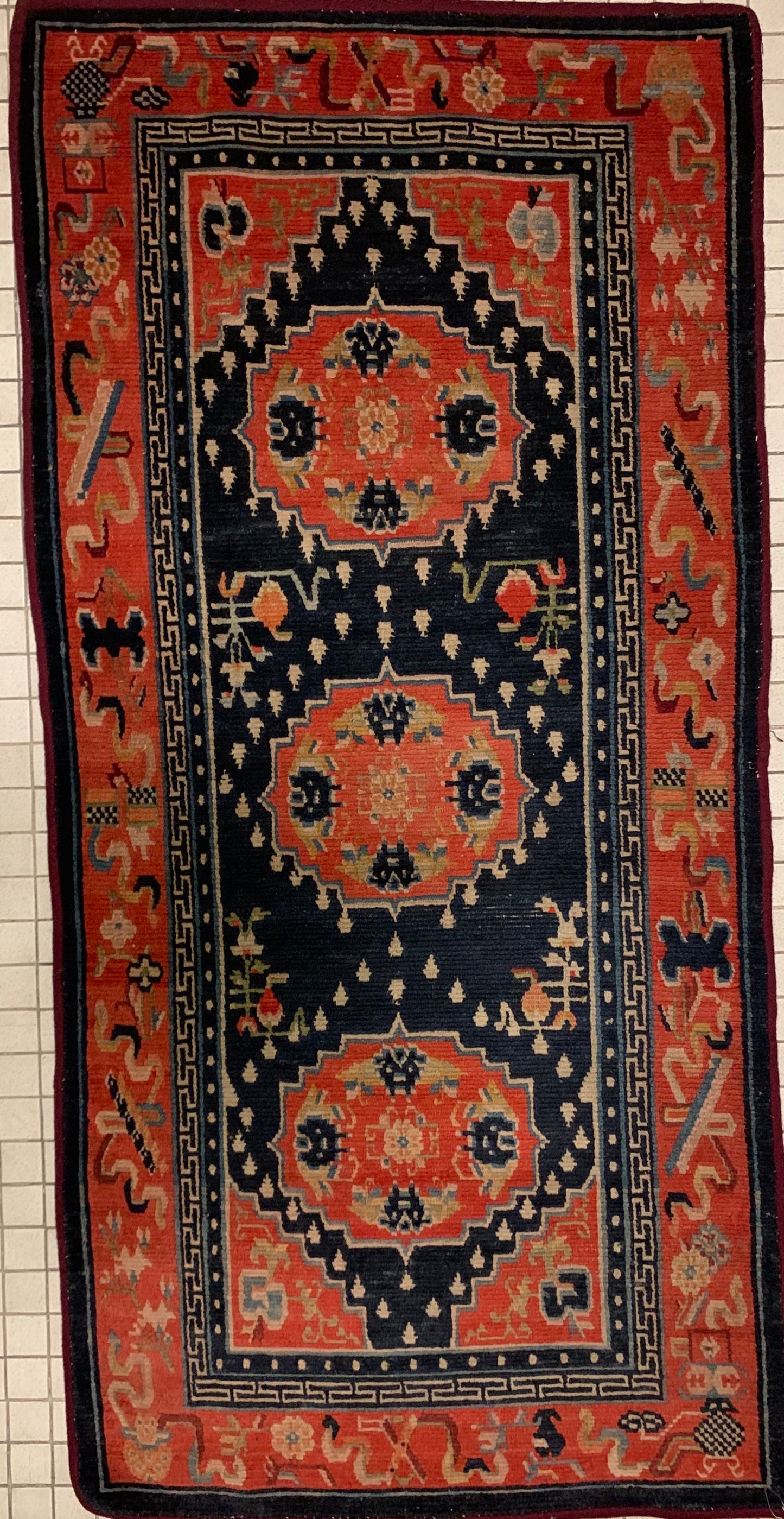 Antique Tibetan rug