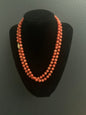 A coral necklace