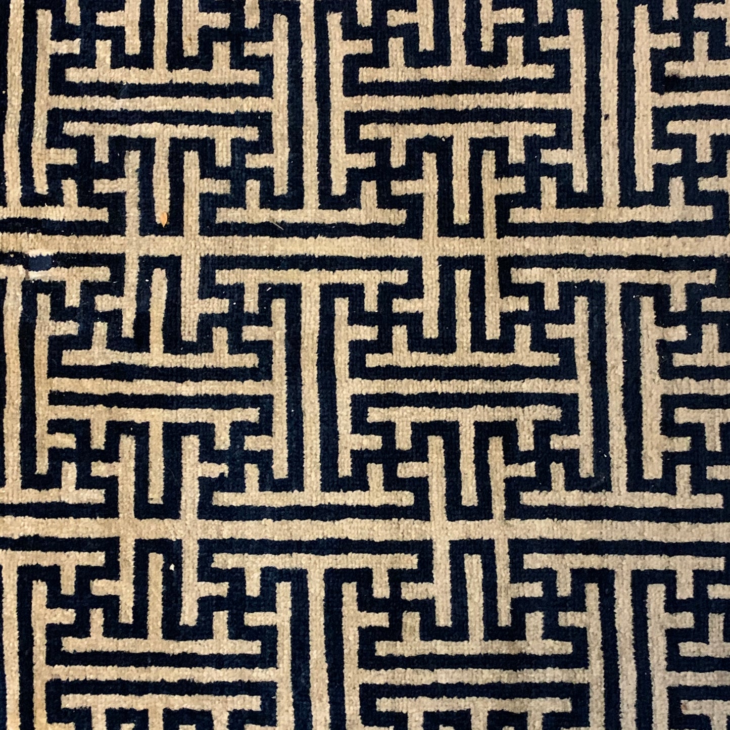 Antique Peking / Ningxia swastika rug