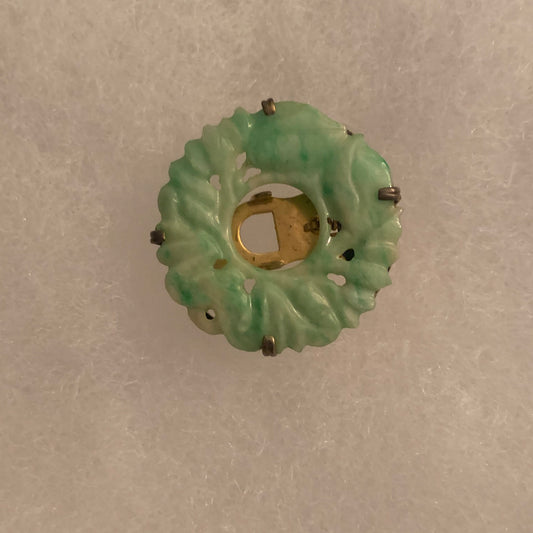 Vintage jade clip