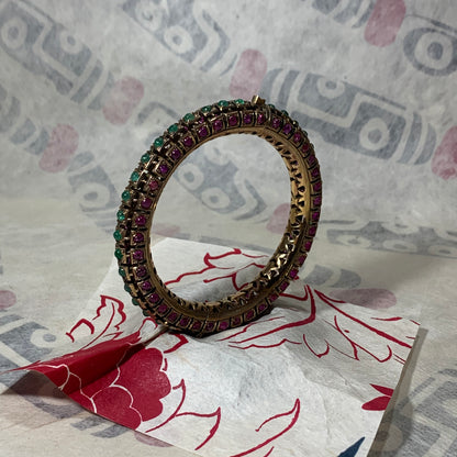 Antique gold bangle bracelet