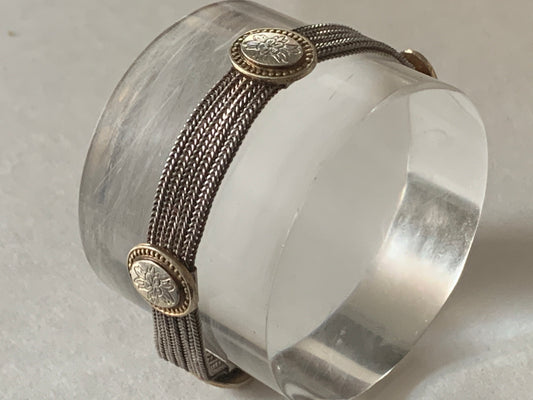 A vintage silver bracelet