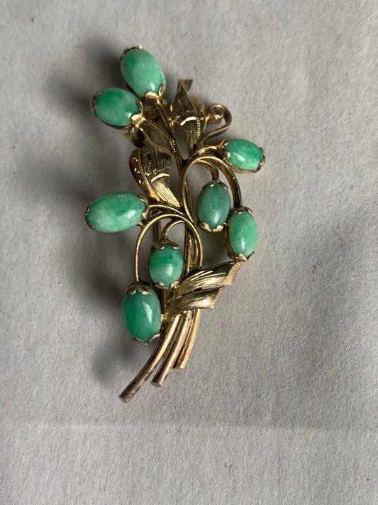 A jade brooch