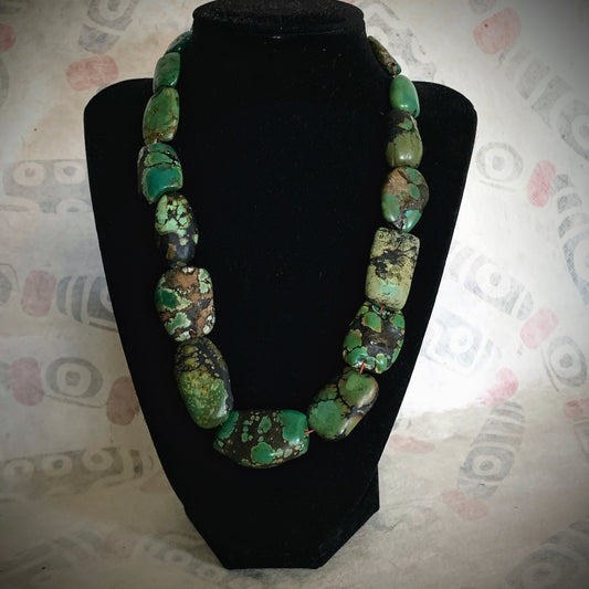 Antique Tibetan turquoise necklace