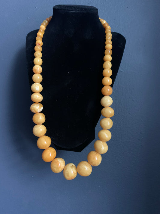 Butterscotch amber necklace