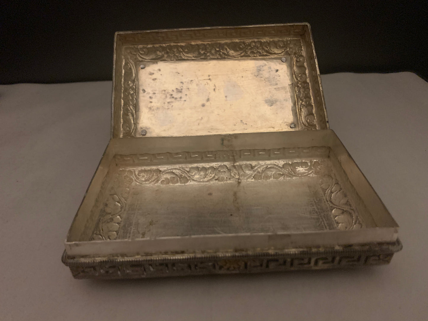 A Bhutanese silver box